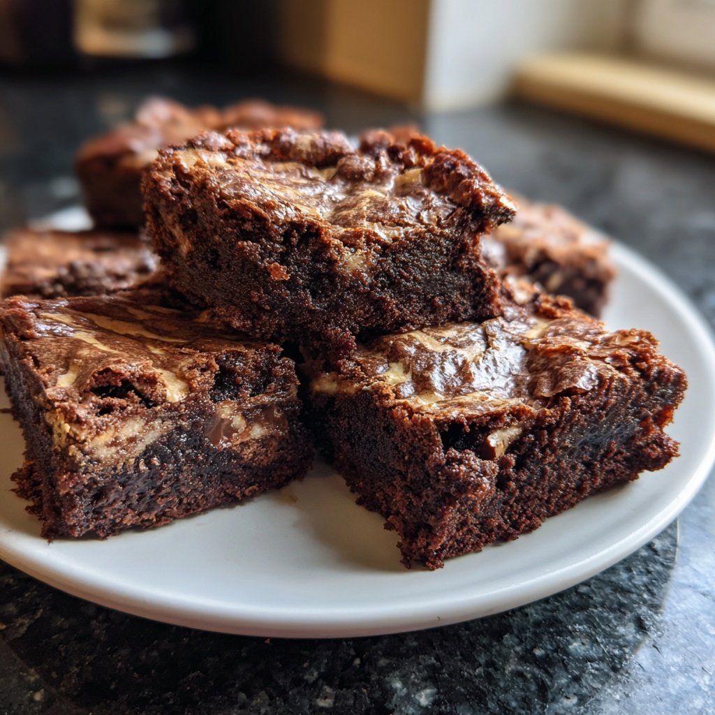 Cottage Cheese Brownies with Vanilla Bean