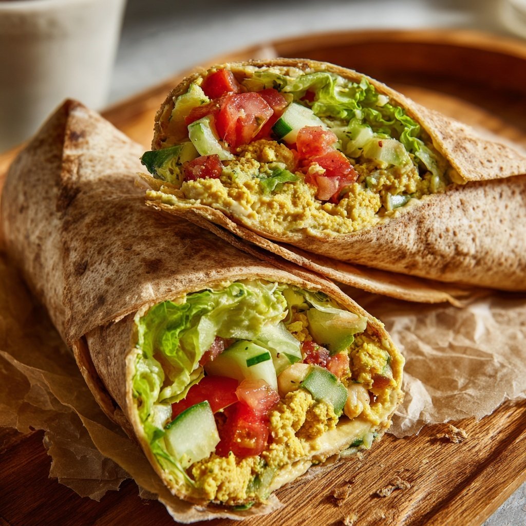Healthy Lunch Chickpea Wraps