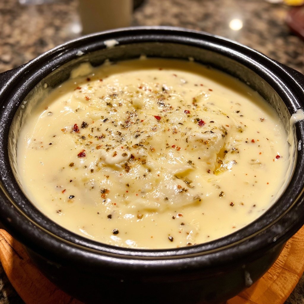 Fondue with Fontina and Black Pepper