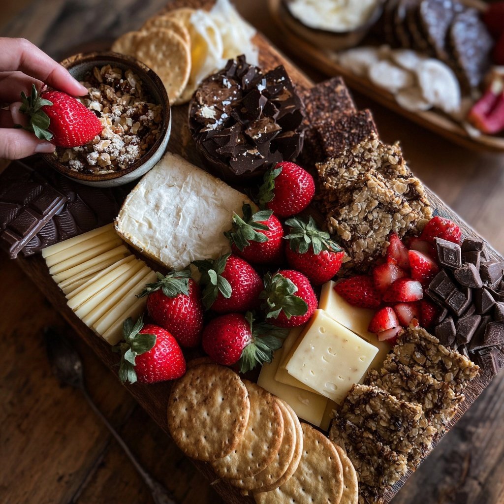 Valentines Charcuterie Board Sweet and Savory