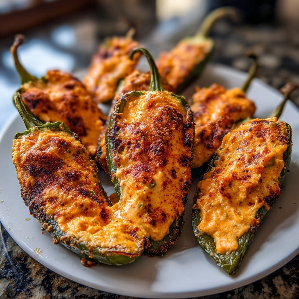 Jalapeno Poppers with Smoky Paprika Cream