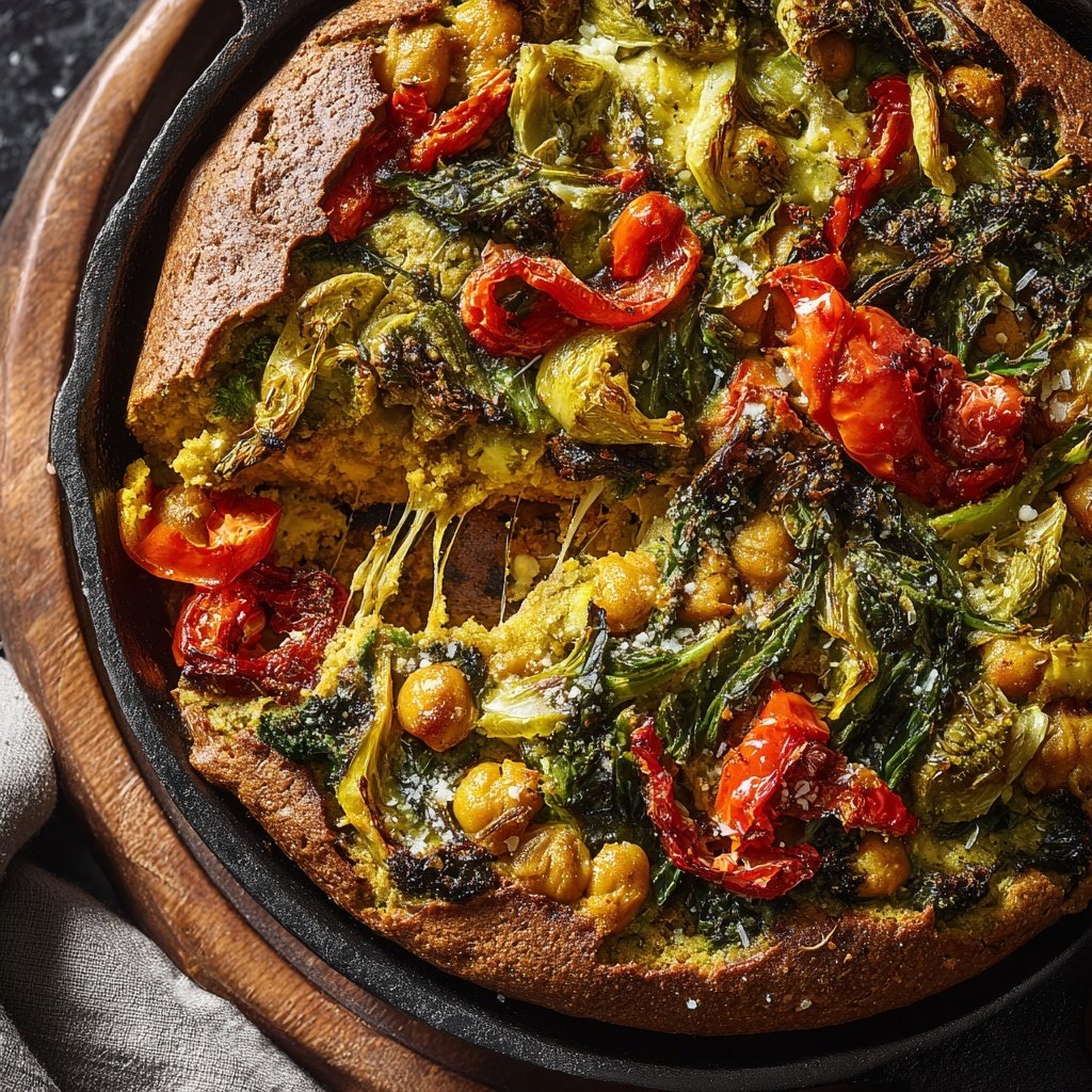 Baked Veggie Chickpea Skillet