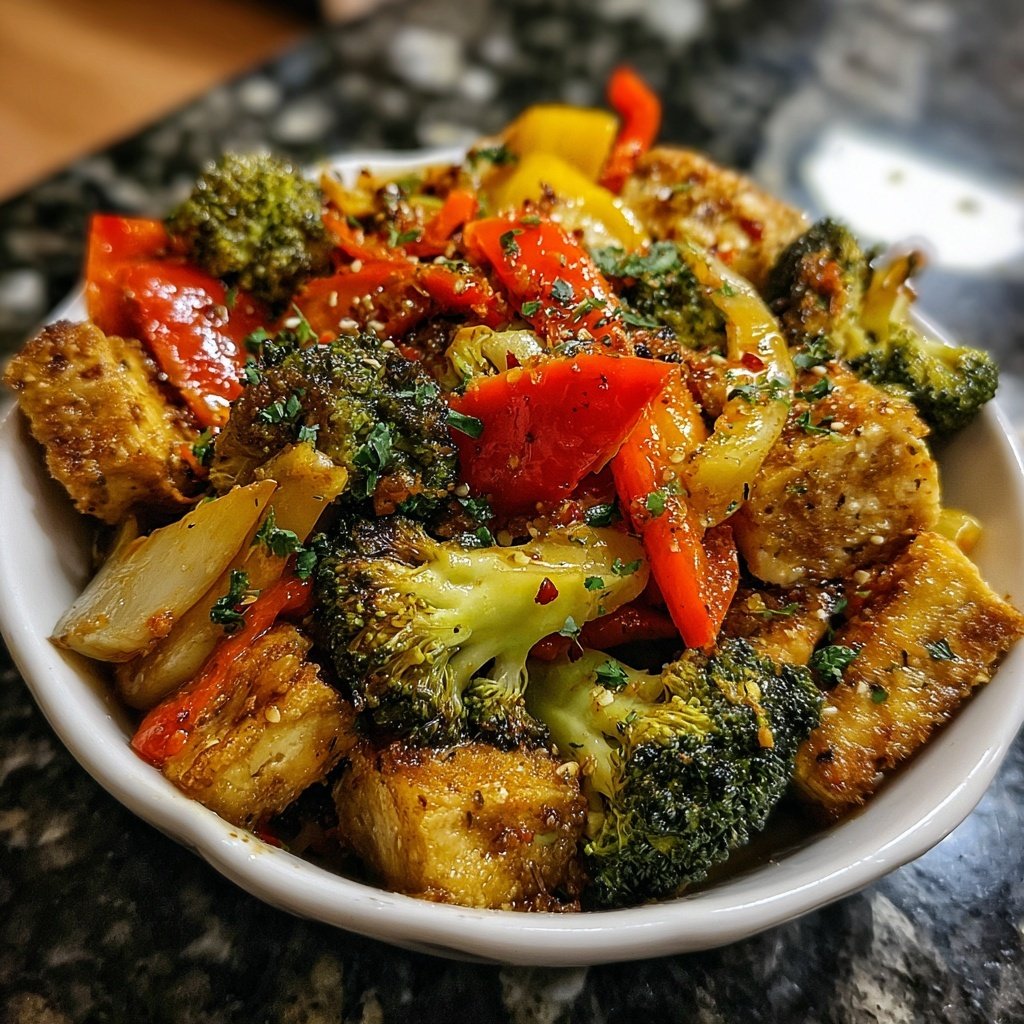 Healthy Dinner Broccoli Tofu Stir Fry