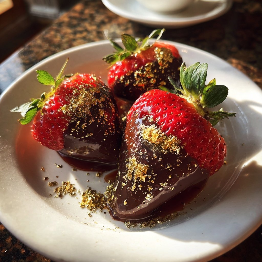 Dubai Style Chocolate Strawberry Dessert