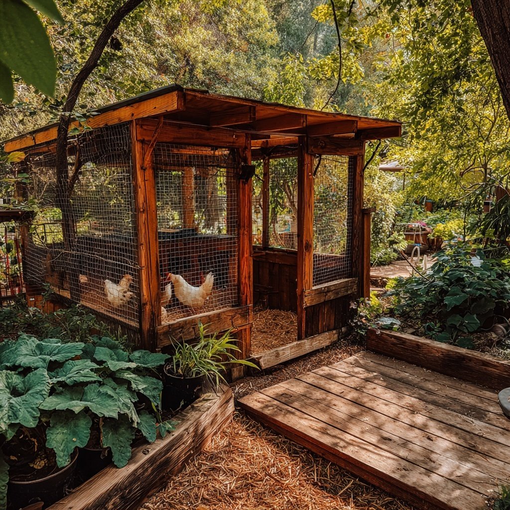DIY Backyard Chicken Coop Run