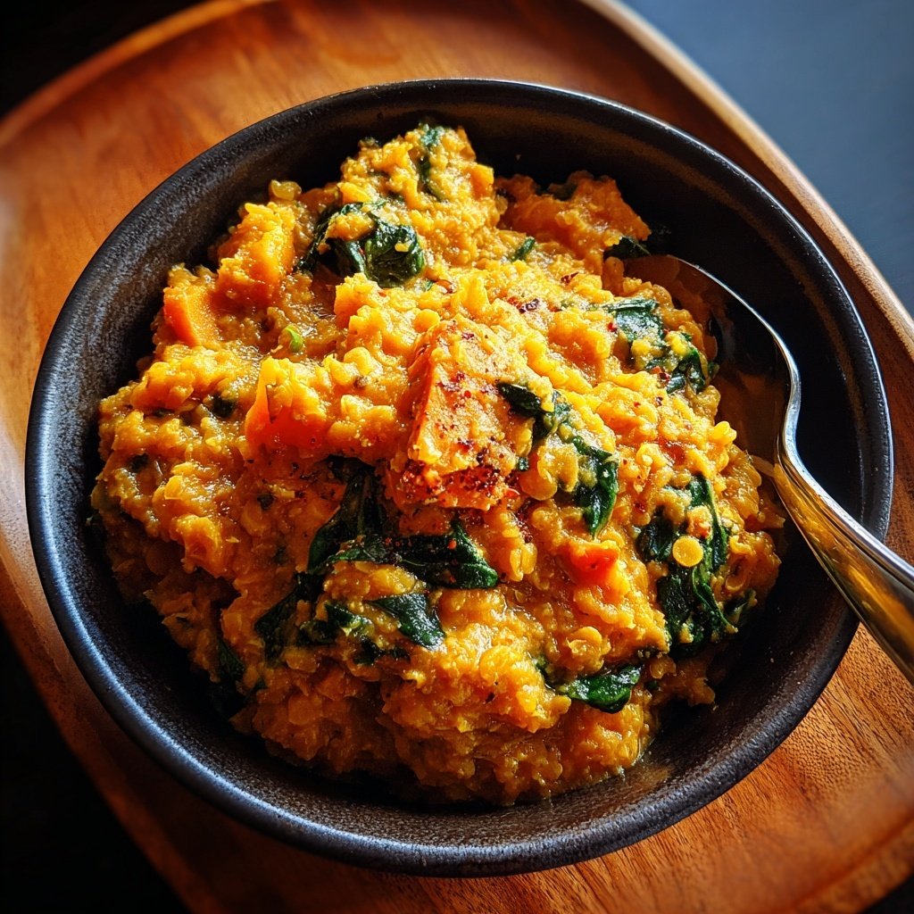 Healthy Crockpot Sweet Potato Lentils