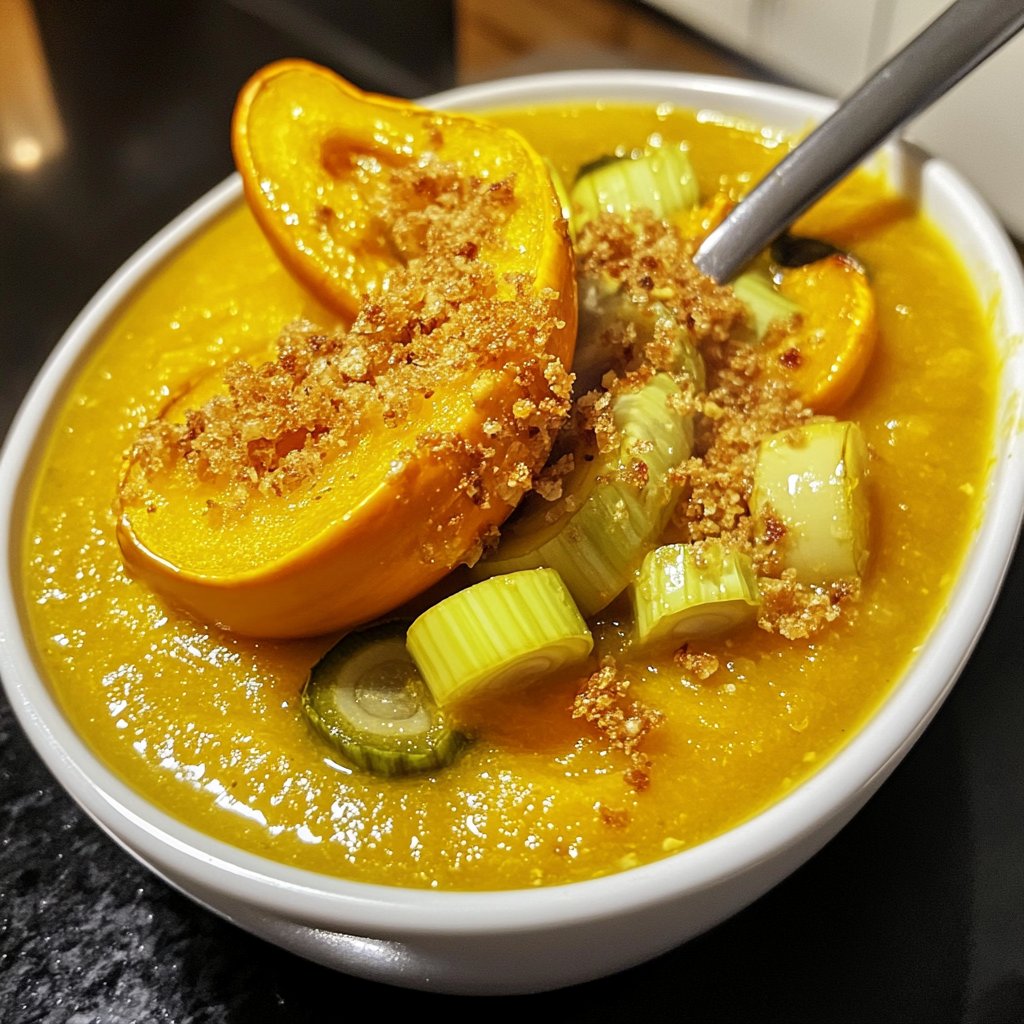 Squash Soup with Leeks