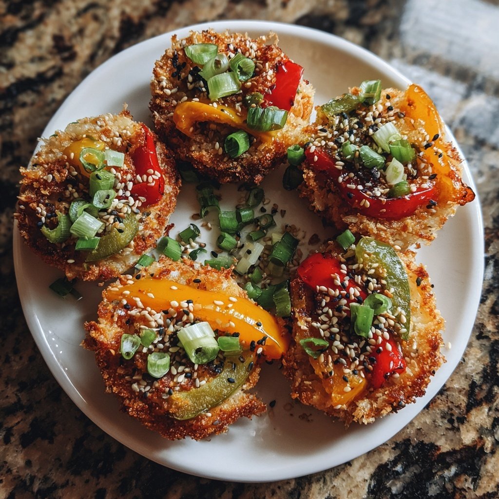 Baked Veggie Rice Cakes