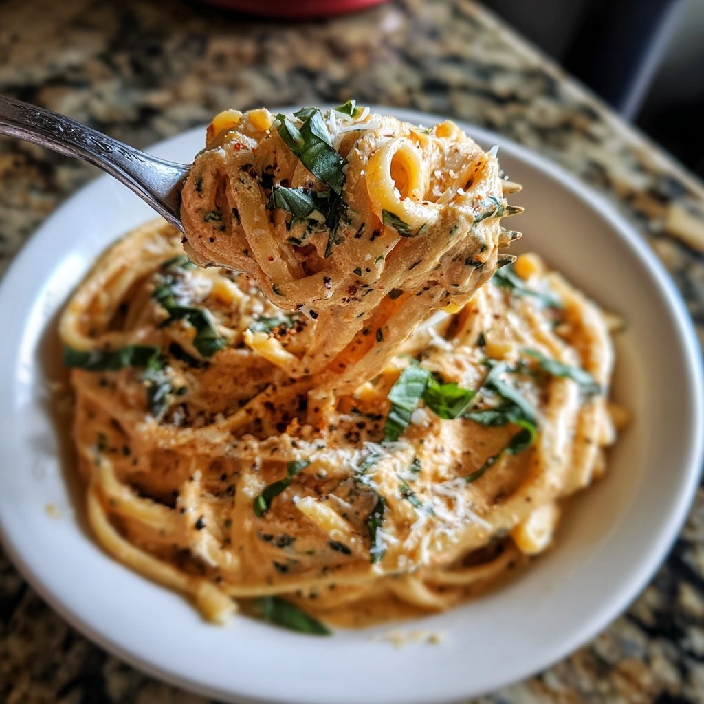 Rose Sauce Pasta with Vodka Cream